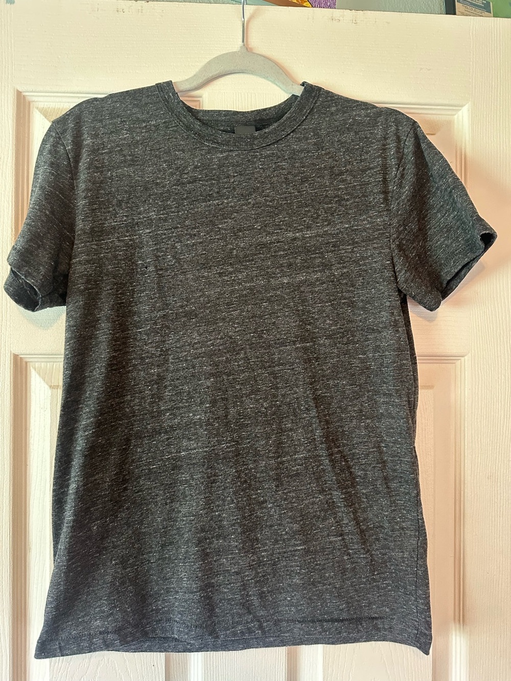 OBEY Men's Heather Charcoal Crew Neck T-Shirt - Classic Casual Small